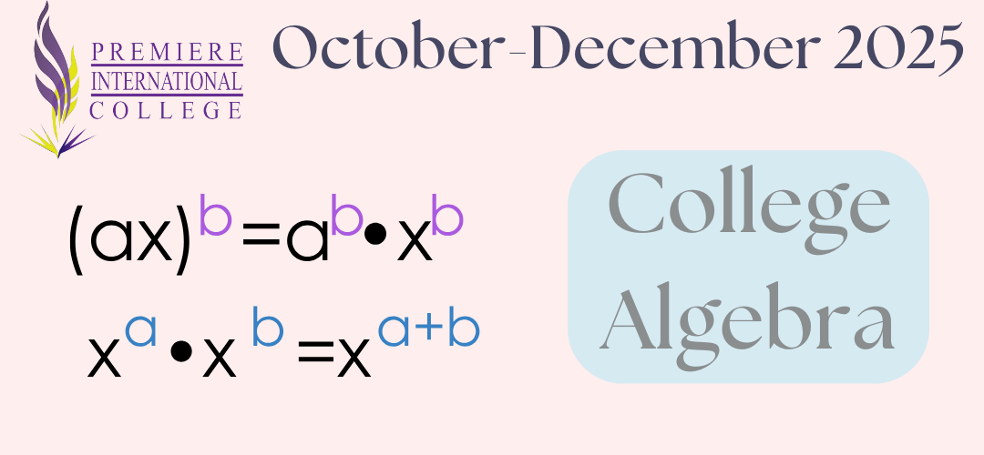 MTH1101 College Algebra (October-December 2025)
