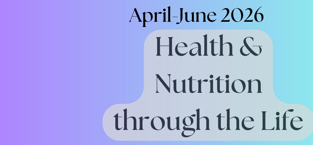 HCC1001 Health & Nutrition through the Life (Apr-Jun 2026)