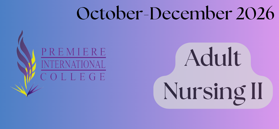 NRG2005 Adult Nursing II (Oct-Dec 2026)